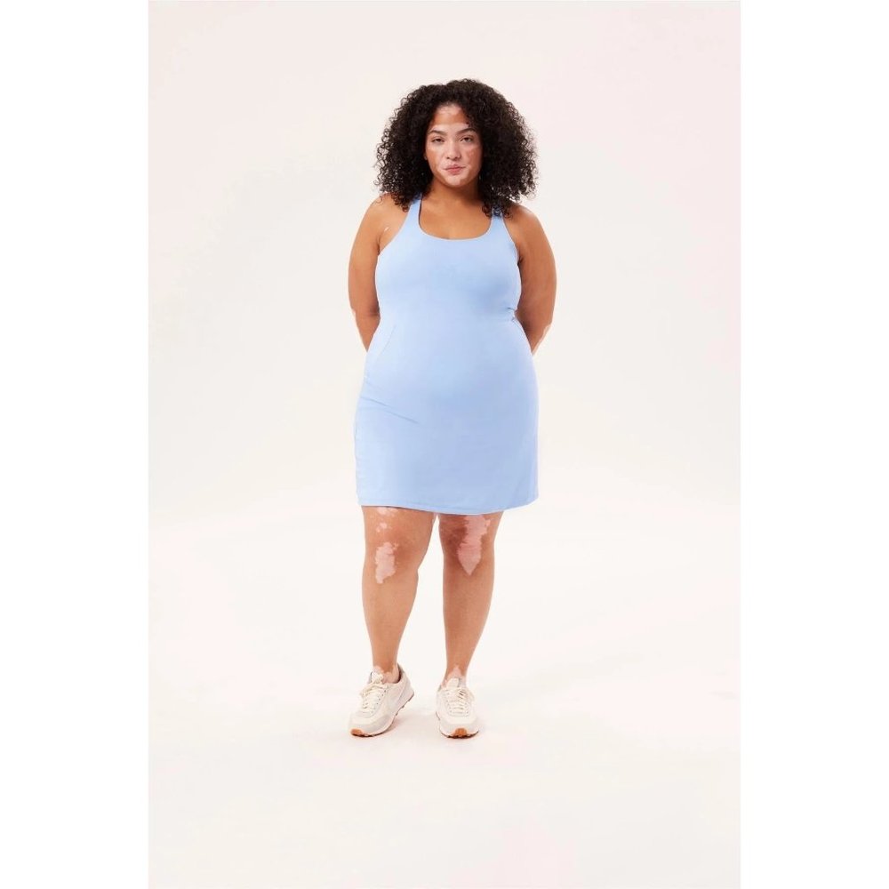 Girlfriend Collective Droplet Paloma Racerback Dress L